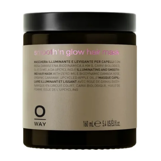 Masca pentru stralucire si netezire OWAY, OWH-SW007,cu ulei de mere, chimen, trandafir de damasc, organic, 160 ml