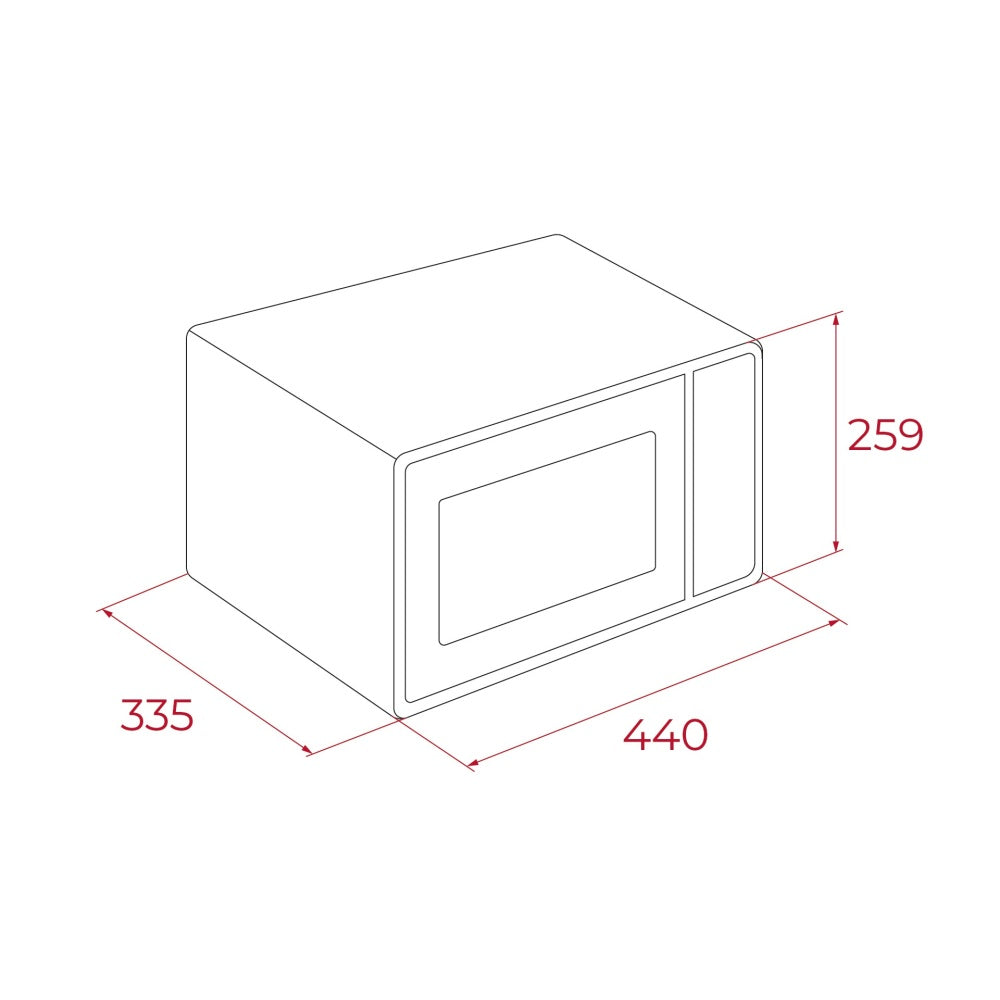 Cuptor free standing Microunde cu functie Grill Teka MW FS20 G WH, capacitate 20l, 700 W, 5 niveluri de putere, 4 functii, Alb