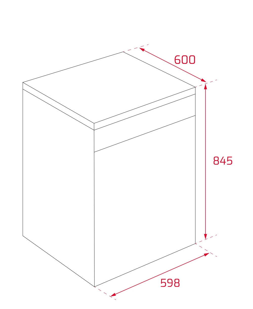 Masina de spalat vase free-standing Teka DFS 46710 WH, 14 seturi, 7 programe de spalare, 60 cm, clasa E, Alb