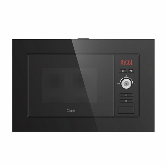 Cuptor încorporabil Microunde + Grill Midea MW 20 DI BK, 20l, 800 W, 8 meniuri, Negru