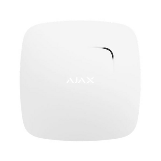 Detector Wireless de fum, temperatura și monoxid de carbon Ajax FireProtect Plus Alb