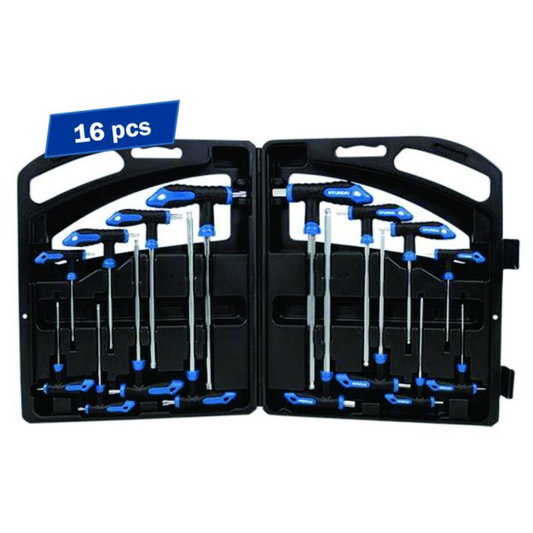 Set 16 chei HEX + TORX maner HYUNDAI HY-59551, cutie