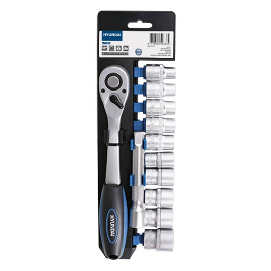 Set cheie clichet cu tubulare HYUNDAI HY-59632, 3/8, 12 buc