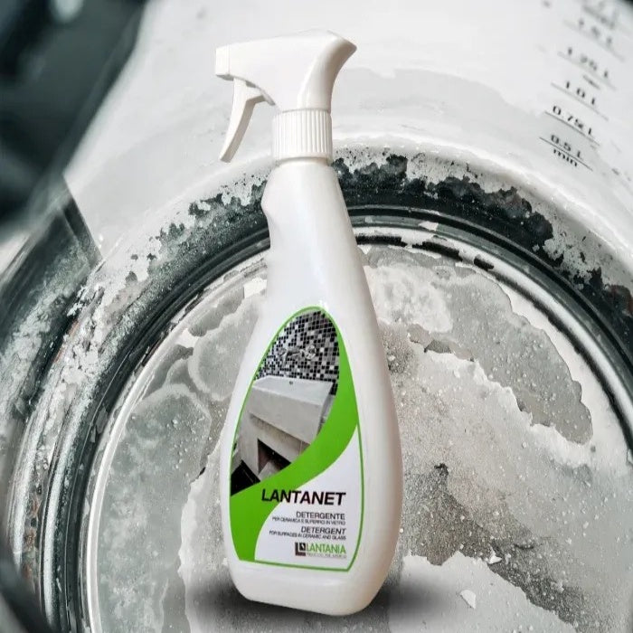 Solutie anticalcar profesionala universala Lantania LANTET, pentru ceramica, portelan, stica, 500 ml