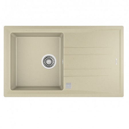 Chiuveta din Tegranite+ Teka STONE 50 B TG, 1 cuva, 860 mm x 510 mm, TOPASBEIGE