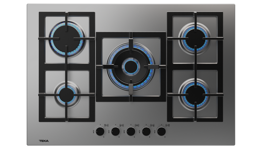 Plita pe gaz Teka EFX 70.1 5G AI AL DR CI,5 zone de gatit, 70 cm, Inox