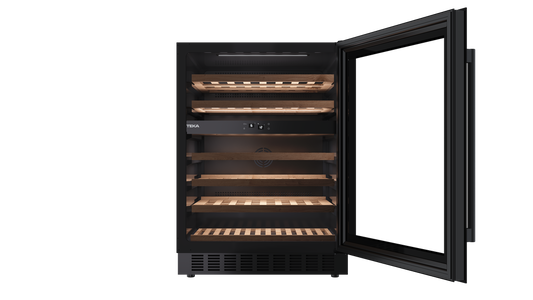 Vitrina frigorifica free-standing Teka RVU 20046 GBK, 46 sticle, sticla neagra, clasa G