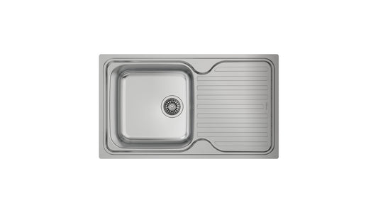 Chiuveta din inox Teka CLASSIC CLASSIC 1B 1D, 800 mm x 500 mm, 1 cuva, Inox Microtexturat, Picurator dreapta