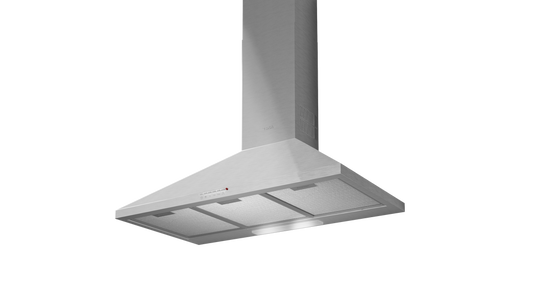 Hota şemineu Teka DBP 90 PRO, motor cu turbină dublă, 90 cm, Inox