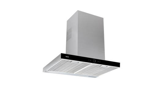 Hota decorativa Teka DLH 686 T, 60 cm, 701 m3/h, A+, inox/sticla neagra