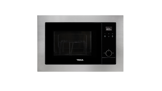 Cuptor încorporabil Microunde+ Grill Teka MS 620 BIS, cu Touch Control cu afişaj TFT de culoare albă şi capacitate 20 litri, Balama stanga, Inox
