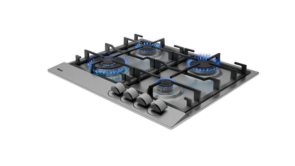 Plita pe gaz Teka GSC 64320 XBC IX, 4 ochiuri, 60 cm, inox