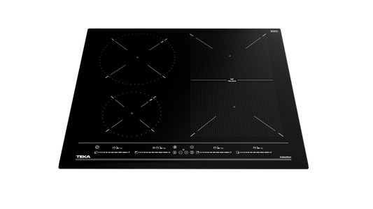 Plita electrica cu inductie Teka IZF 64440 BK MSP, 6 zone, 60 cm, sticla neagra