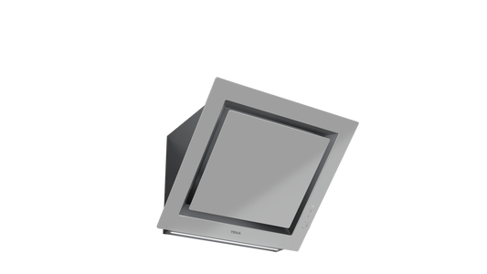 Hota cu design vertical, Teka DLV 68660 SM, sistem de extracţie perimetrală, 60 cm, Cristal Steam Grey