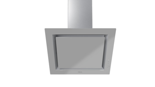 Hota cu design vertical, Teka DLV 68660 SM, sistem de extracţie perimetrală, 60 cm, Cristal Steam Grey