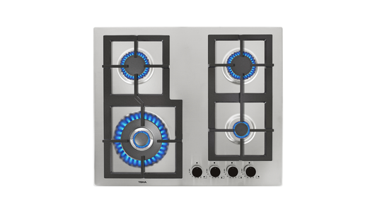 Plita pe gaz Teka EFX 60.1 4G AI AL DR CI, 4 zone de gatit, 60 cm, Inox