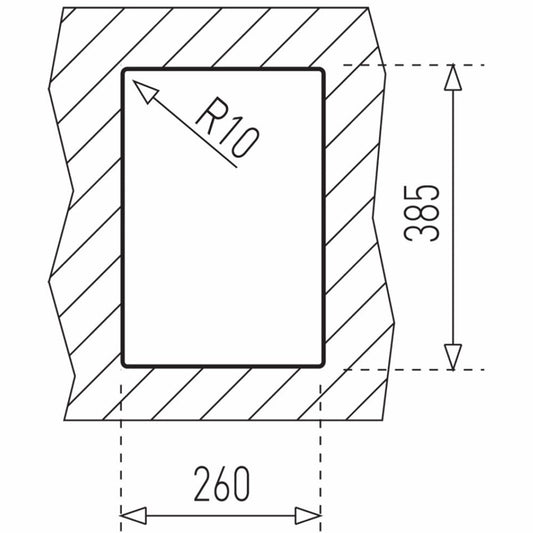 Chiuveta din inox Teka UNIVERSAL E/280.405 1B, 1 cuva, 280 mm x 405 mm, inox lucios