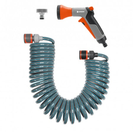 SET FURTUN SPIRALAT 10M CU CONECTORI SI PISTOL 4647