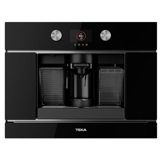 Espresso încorporabil Teka CLC 8350 MC, cu capsule sau cafea măcinată, presiune 19 bar, Negru-fara rama din inox