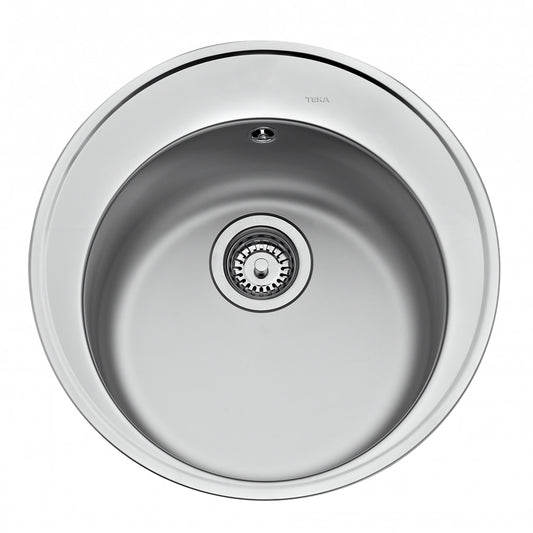 Chiuveta din inox TEKA STARBRIGHT 45 E-XN 1B ORB, Ø 510 mm, inox