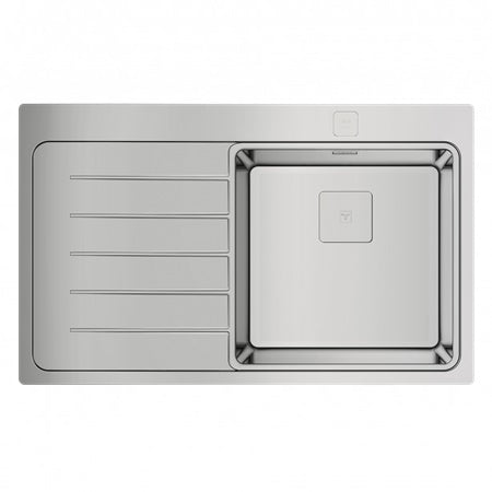 Chiuveta din inox Teka ZENIT RS15 1B 1D L 86, 860 x 520 mm, PureLine, Picurator stanga, inox