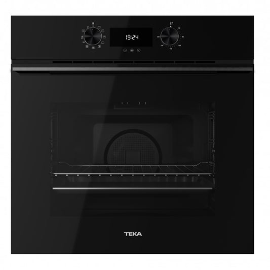 Cuptor electric Teka HLB 8400 FBK, autocuratare HydroClean, 9 functii, 60 cm, 70l, A+, cristal negru, finisaj inox închis