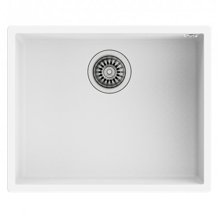Chiuveta din Tegranite+ Teka SQUARE 50.40 TG W, 540 x 440 mm, Undermount, alba