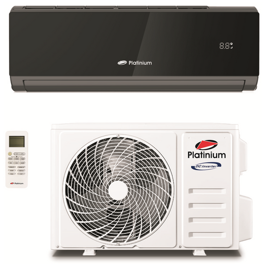 Aparat de aer conditionat Platinium Black Mirror 12000BTU, A++, Inverter, Wi-Fi, Control activ de energie, silentios