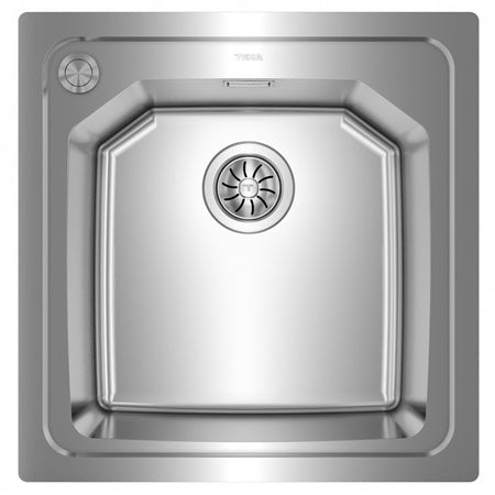 Chiuveta din inox Teka BROOKLYN 50 MXP 1B, 514 x 504 mm, 1 cuva, montare deasupra sau la nivelul blatului, inox