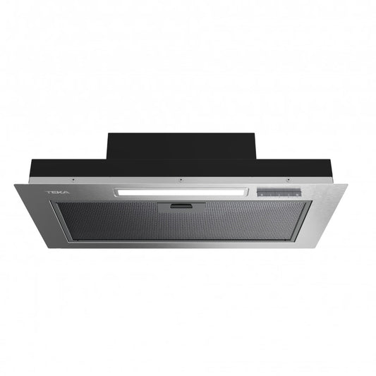 Hota incorporabila, integrata, Teka GFI 63030 KOS IX, 60 cm, 316 m3/h, clasa D, Inox/sticla neagra