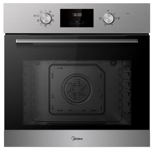 Cuptor electric Midea 65M80D2IX, Hidrolitic, cu 9 functii, 60 cm, 70l, Clasa A, Inox