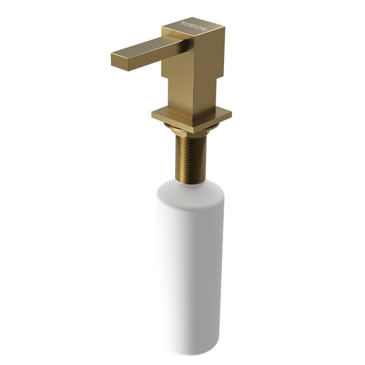 Dozator detergent Teka SQUARE, metal PVD, 350 ml, brass
