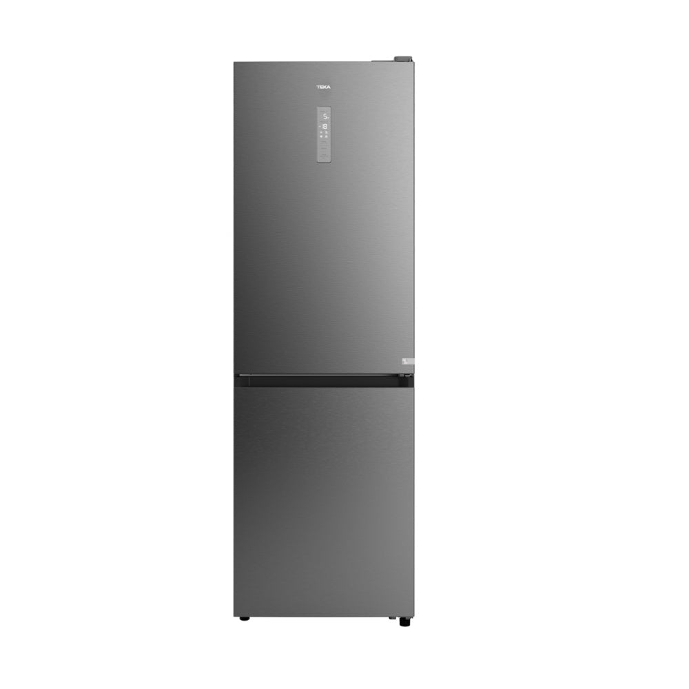Combina frigorifica free-standing Teka RBF 64670 SS, 338 l, Motor inverter, Afisaj electronic pe usa, Clasa C, No Frost, H 185 cm, Inox