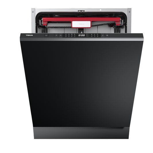 Masina de spalat vase Teka DFI 46960, complet incorporabila, 14 seturi, 8 programe de spalare, balamale glisante, motor cu invertor, 60 cm, clasa C