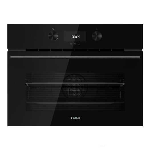 Cuptor electric Teka HLC 8440 C FBK, 11 functii, combi-microunde, HydroClean, 45 cm, Full negru