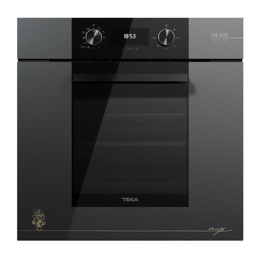Cuptor electric Teka HLB 84-V Gogh, 9 functii, HydroClean® PRO, 60 cm, 70l, A+, Cristal gri închis