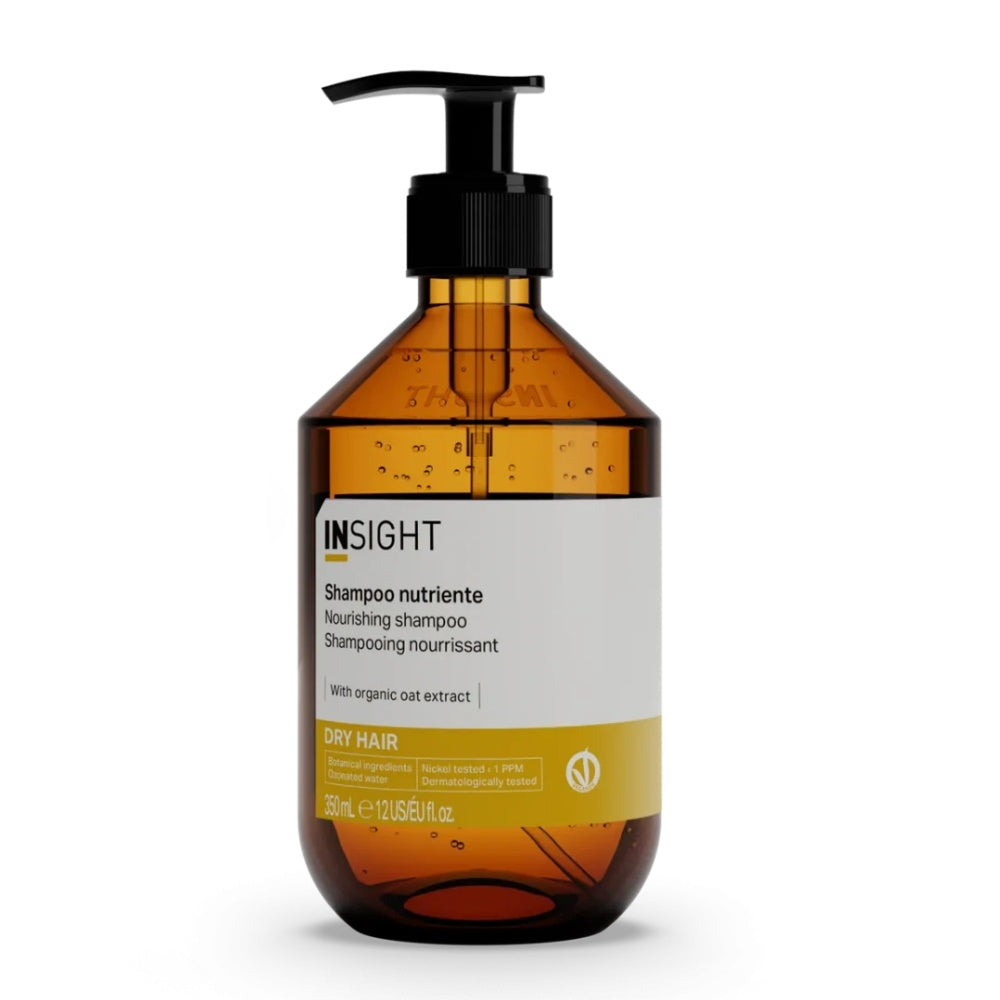 Sampon pentru par uscat, nutritiv, cu extract de ovaz, organic, INSIGHT, IDR310, 350 ml