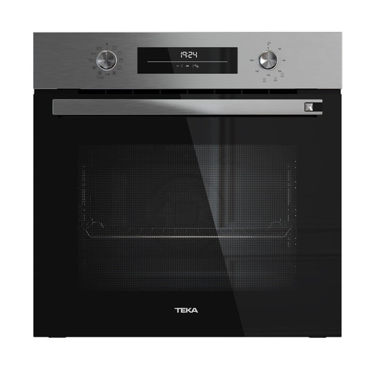 Cuptor electric Teka HSB 6468 SS, 9 functii, aer cald plus abur, HydroClean® PRO, 60 cm, 70l, A+, Inox anti-pata