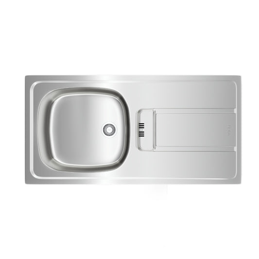 Chiuveta din inox TEKA GRAVITY 45 E-XP 1B 1D, 860 x 435 mm, cu picurator, montare incastrata, reversibila, Inox