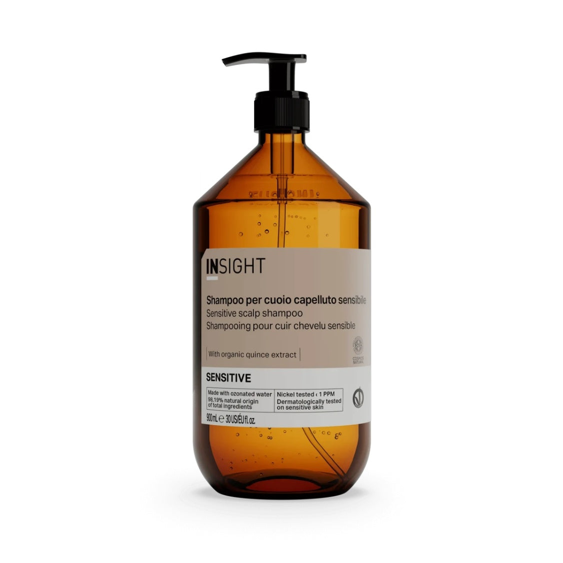 Sampon pentru scalp sensibil, utilizare frecventa, cu extracte organice de dovleac si gutuie, INSIGHT, ISE210, 900 ml