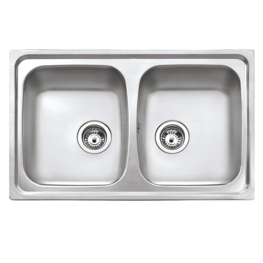 Chiuveta din inox Teka STARBRIGHT 80 E-XN 2B, 2 cuve, 790 x 500 mm, inox