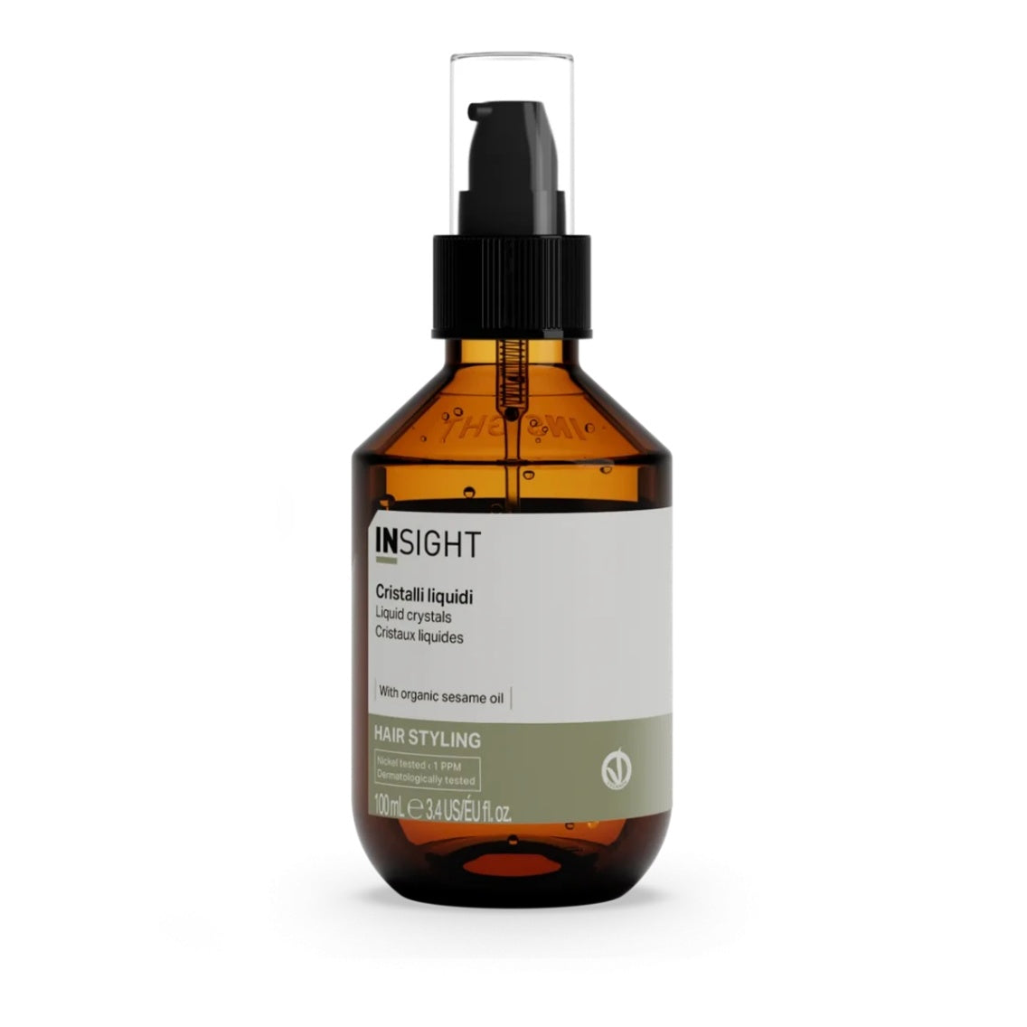 Ulei pentru par, cu cristale lichide, efect anti-frizz, organic, INSIGHT, IST087, 100 ml