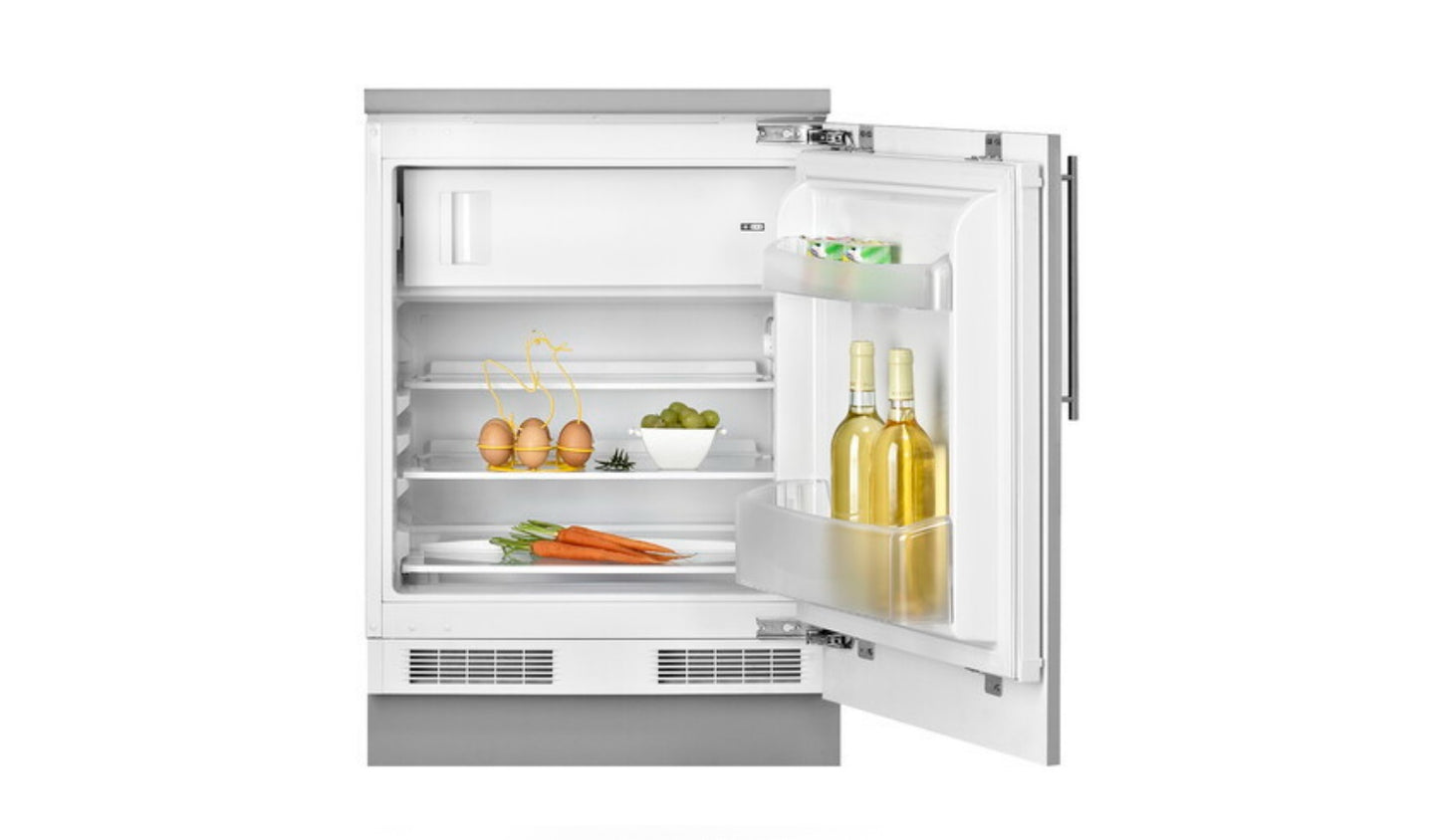 Frigider incorporabil cu montare sub blat Teka RSR 41160 BU, 125 l Clasa E, H 820 mm