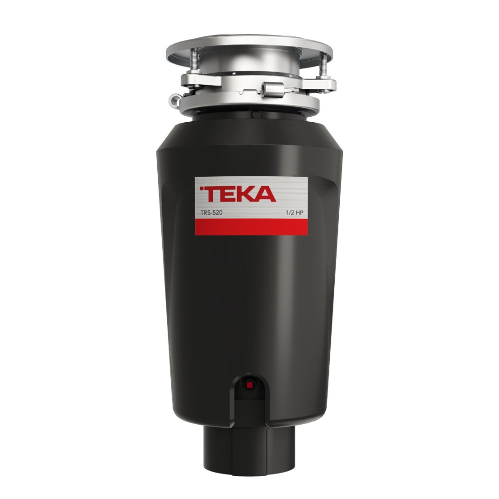 Tocator resturi alimentare pentru chiuveta Teka TR 520, comutator pneumatic inclus, 0.5 CP, 370W, otel inoxidabil, 160 x 361 mm