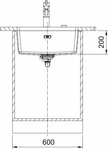 Chiuveta Tegranite Franke  Maris MRG 110-52, 553x433cm, Undermount, Matte Black