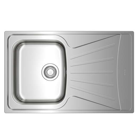Chiuveta din inox TEKA STARBRIGHT 45 E-XM 1B 1D, 790x500mm, Picurator dreapta, Inox Microtexturat