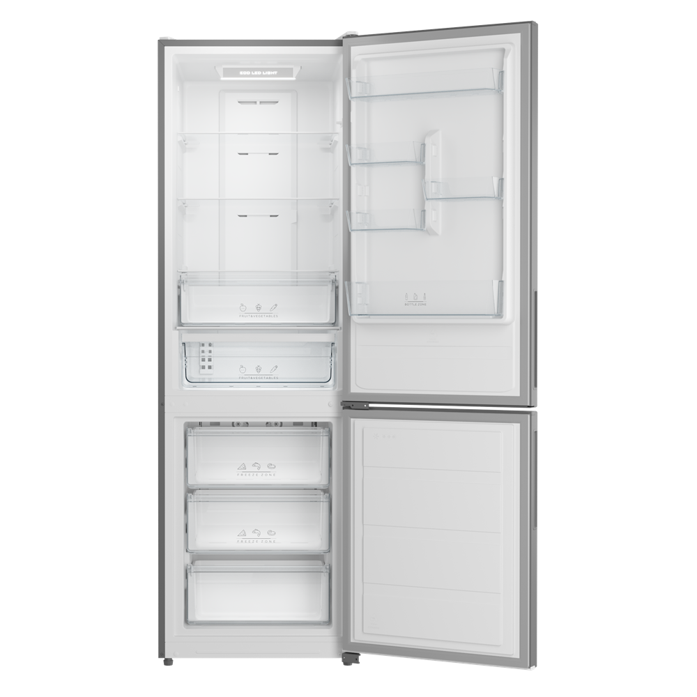 Combina frigorifica free-standing Teka NFL 355 SS, 310 l, Clasa E, LongLife No Frost, H 188 cm, Inox