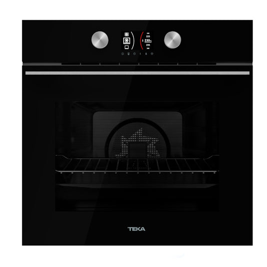 Cuptor electric Teka HLB 8600 BK, 12 functii, HydroClean® PRO, 60 cm, 70l, A+, Sticla Neagra
