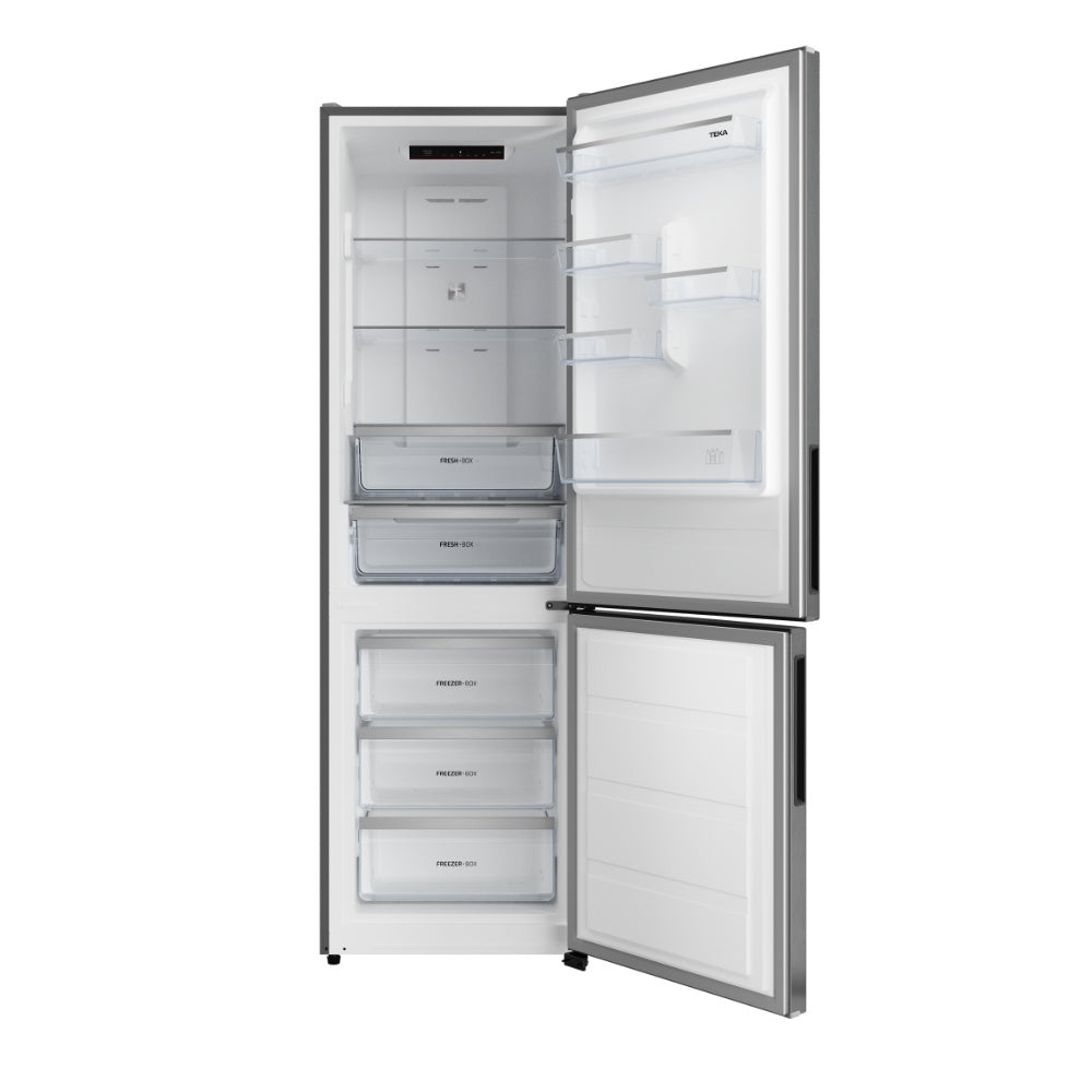 Combina frigorifica free-standing Teka RBF 44630 SS, 310 l, Motot Invertor, Clasa D, Total No Frost, H 188 cm, Inox