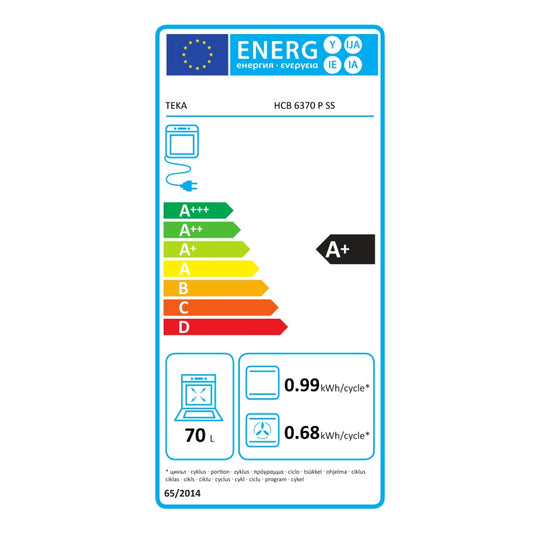Cuptor electric Teka HCB 6370 SS, cu 7 funcţii, 60 cm, clasa A+, 70l, Inox
